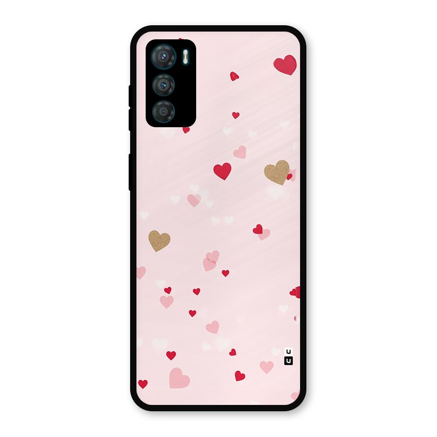 Flying Hearts Metal Back Case for Moto G42