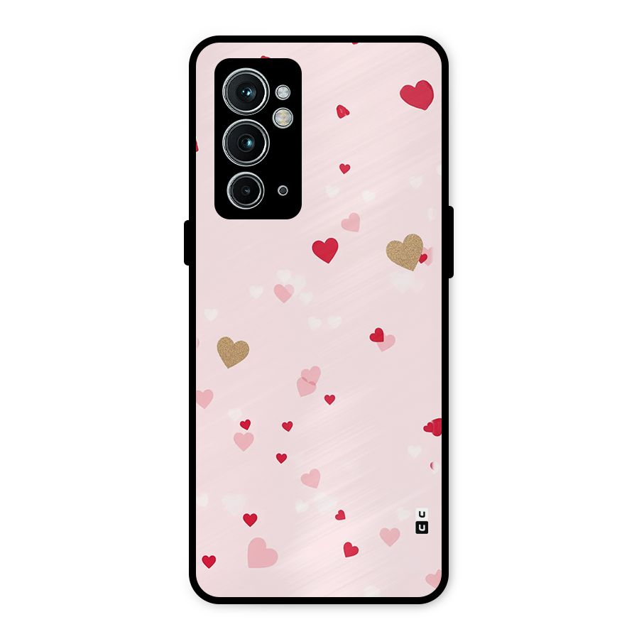 Flying Hearts Metal Back Case for OnePlus 9RT 5G