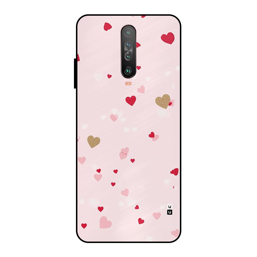Flying Hearts Metal Back Case for Poco X2