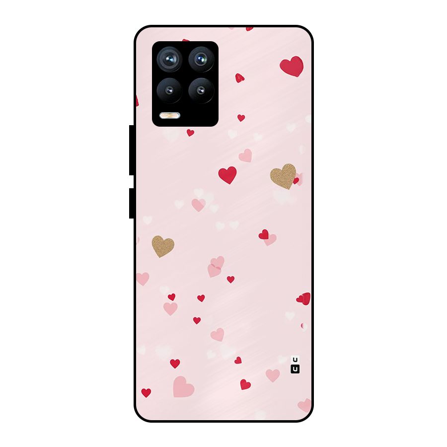 Flying Hearts Metal Back Case for Realme 8 Pro