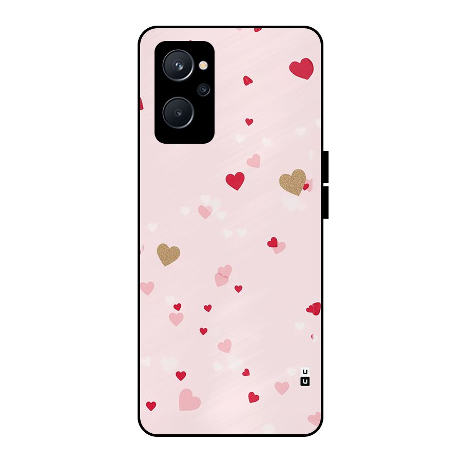 Flying Hearts Metal Back Case for Realme 9i 5G