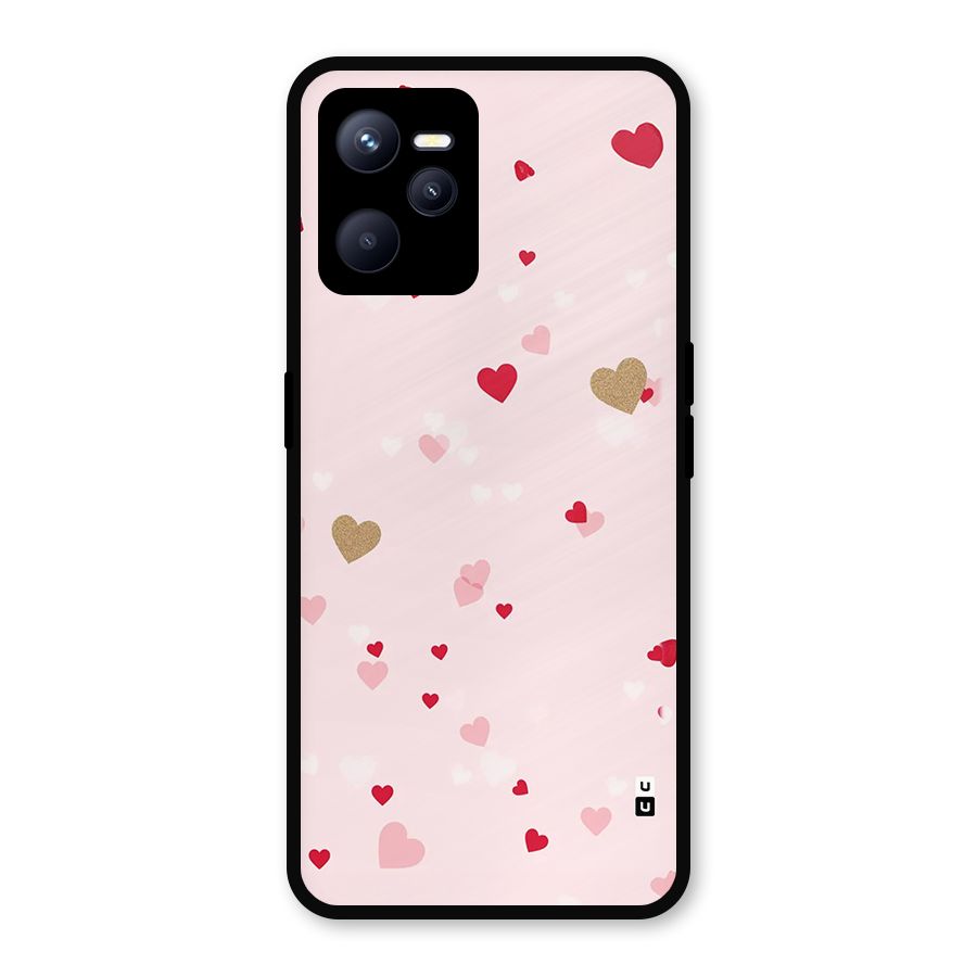 Flying Hearts Metal Back Case for Realme C35
