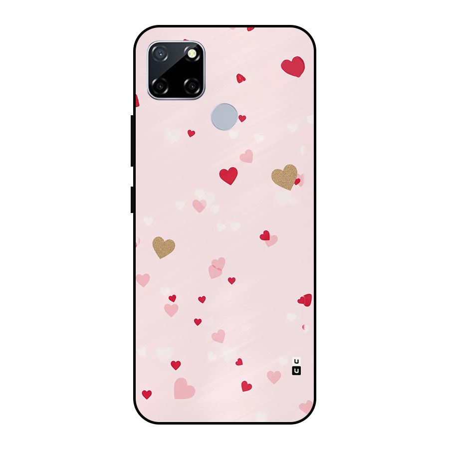 Flying Hearts Metal Back Case for Realme Narzo 30A