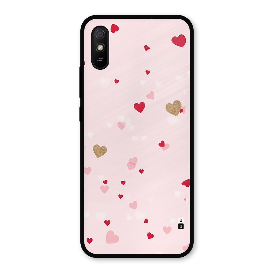 Flying Hearts Metal Back Case for Redmi 9i