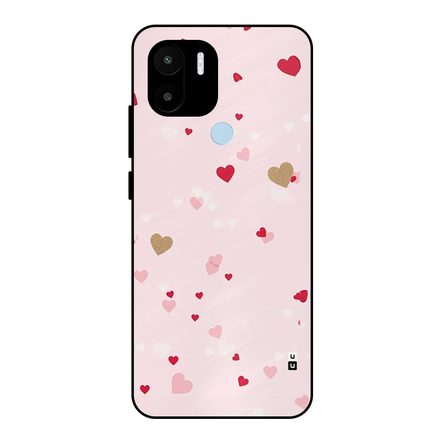 Flying Hearts Metal Back Case for Redmi A2 Plus