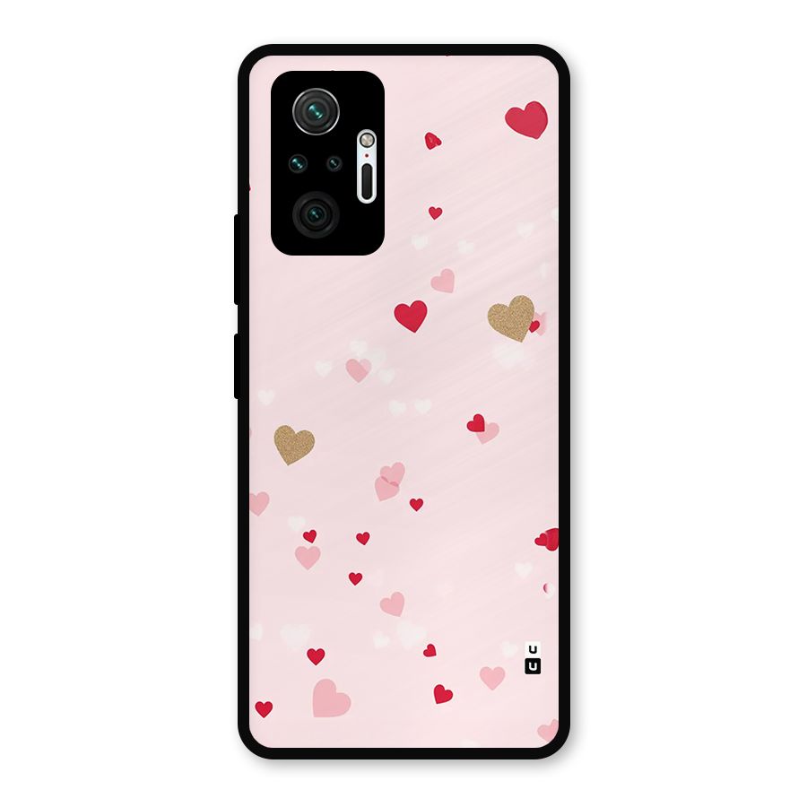 Flying Hearts Metal Back Case for Redmi Note 10 Pro