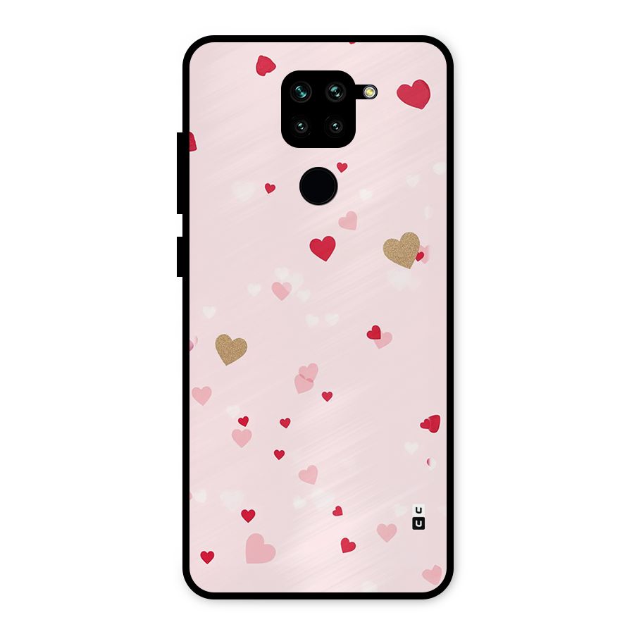 Flying Hearts Metal Back Case for Redmi Note 9
