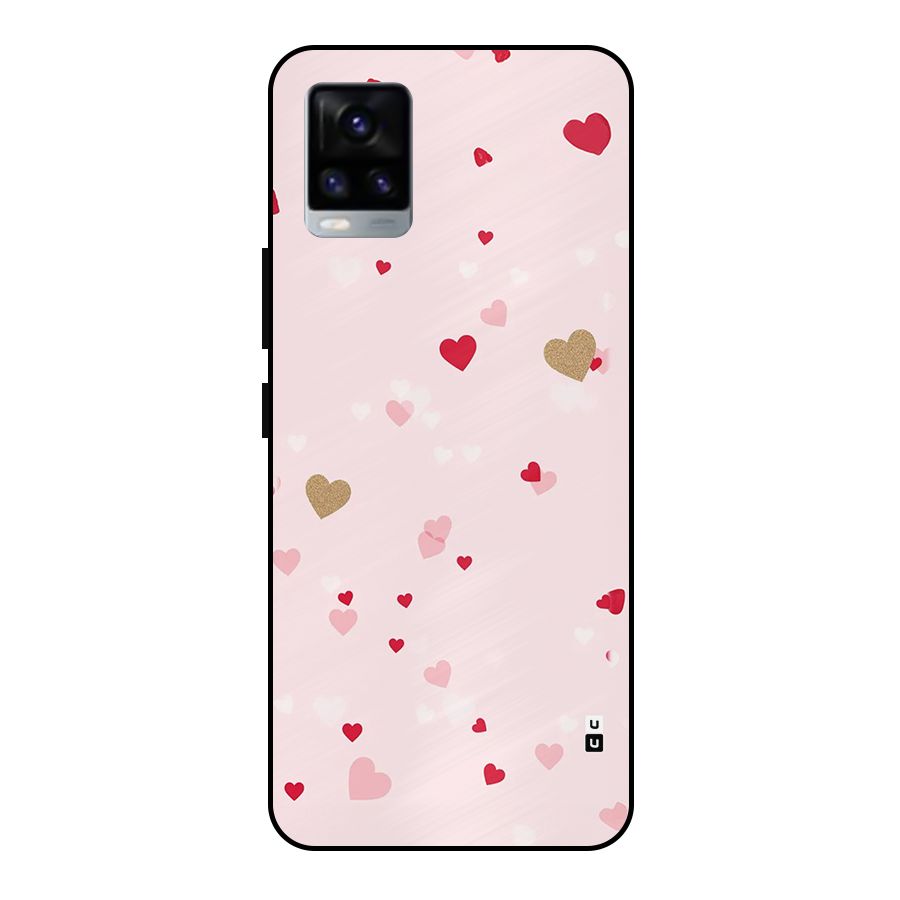 Flying Hearts Metal Back Case for Vivo V20 2021