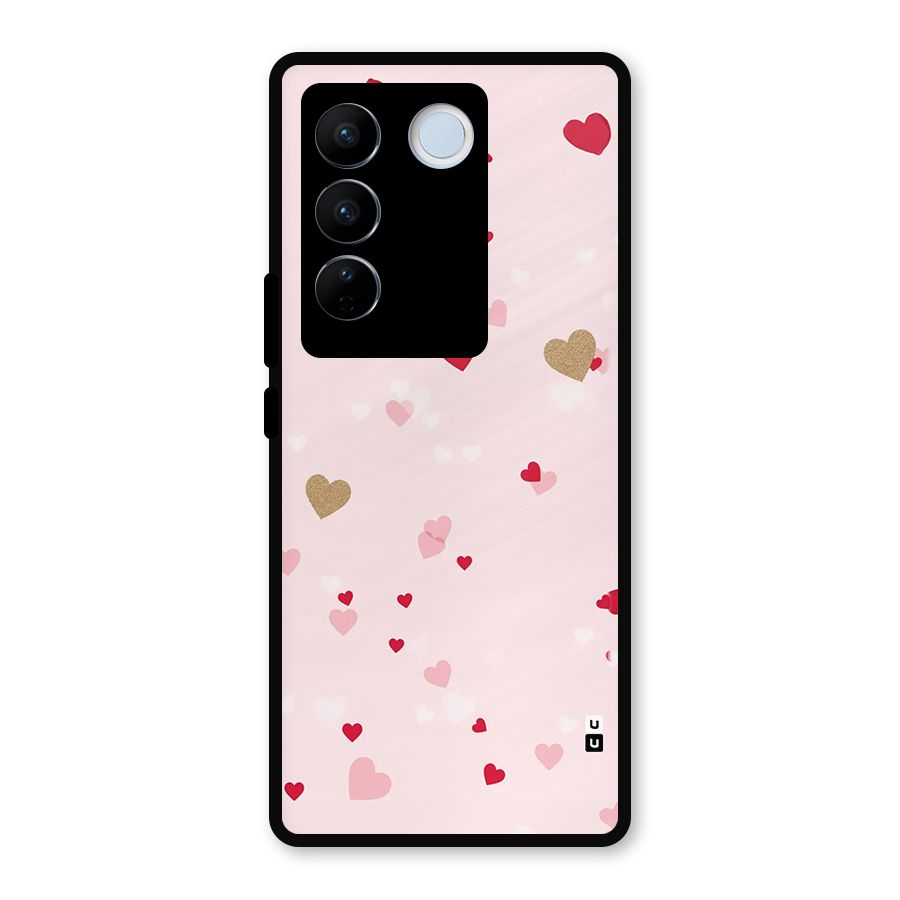 Flying Hearts Metal Back Case for Vivo V27