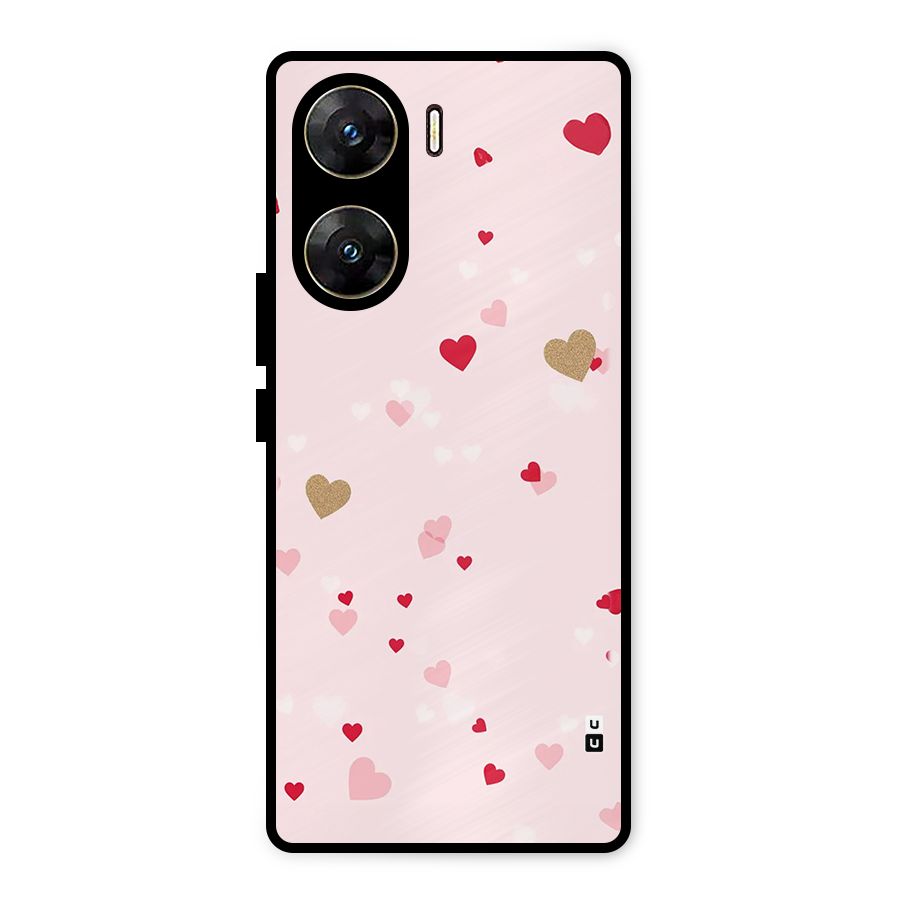 Flying Hearts Metal Back Case for Vivo V29e