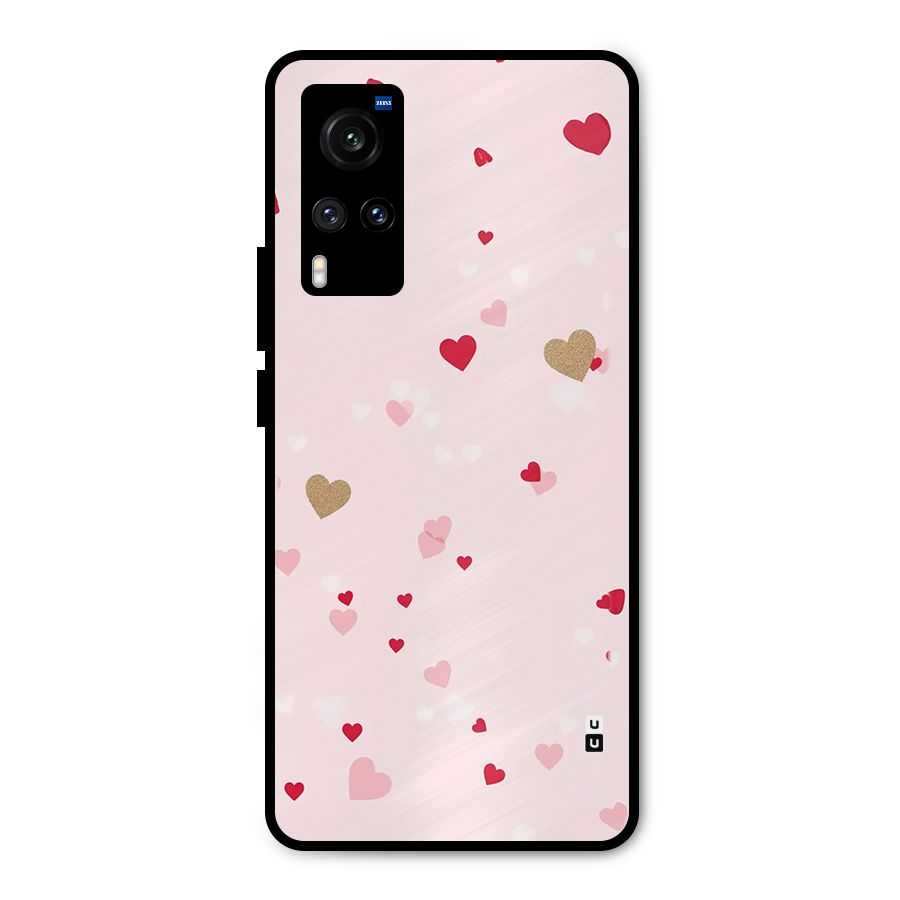 Flying Hearts Metal Back Case for Vivo X60