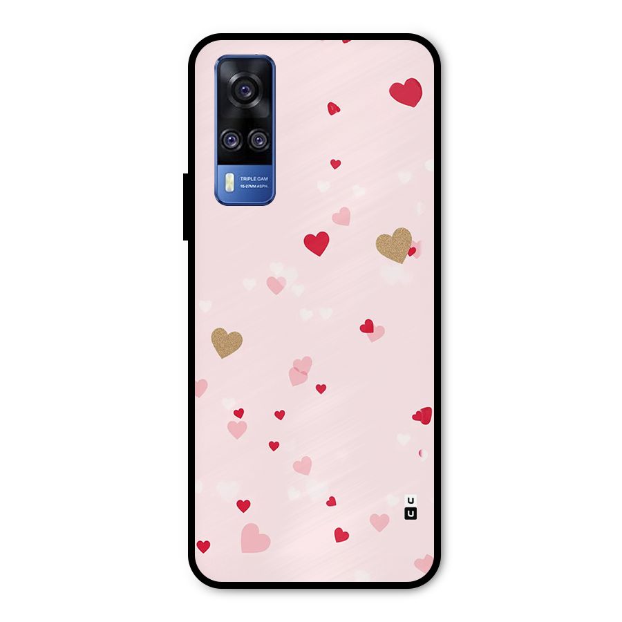 Flying Hearts Metal Back Case for Vivo Y31