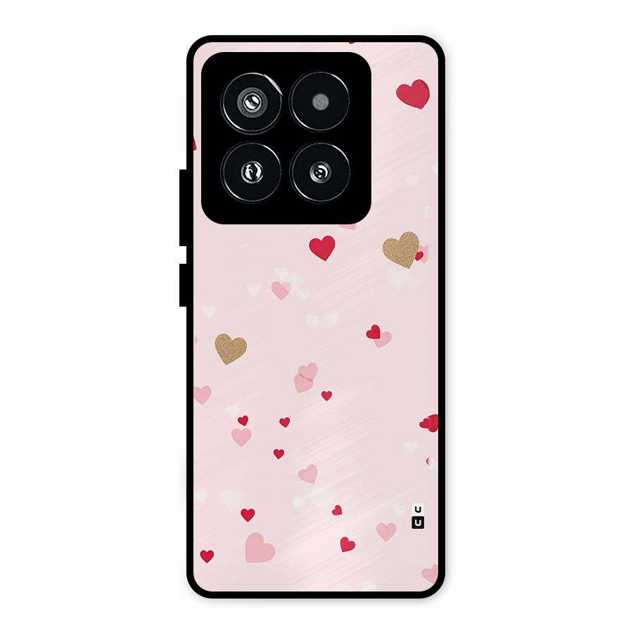 Flying Hearts Metal Back Case for Xiaomi 14 Pro