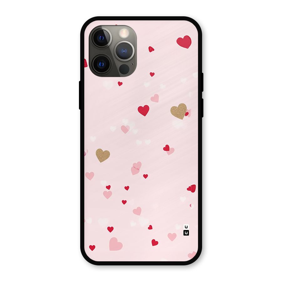 Flying Hearts Metal Back Case for iPhone 12 Pro