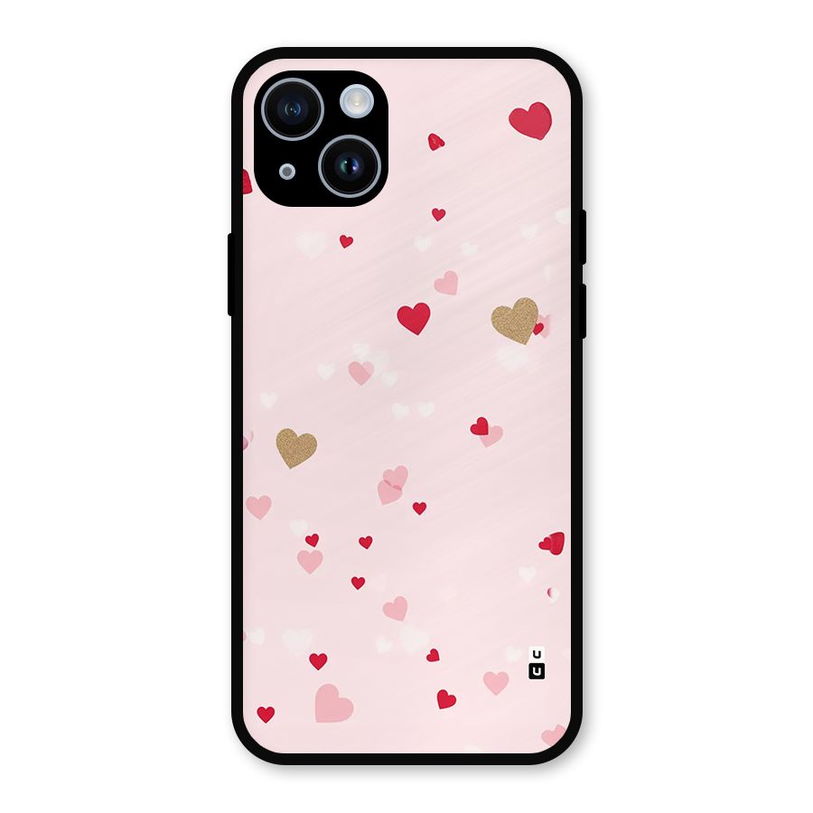 Flying Hearts Metal Back Case for iPhone 14