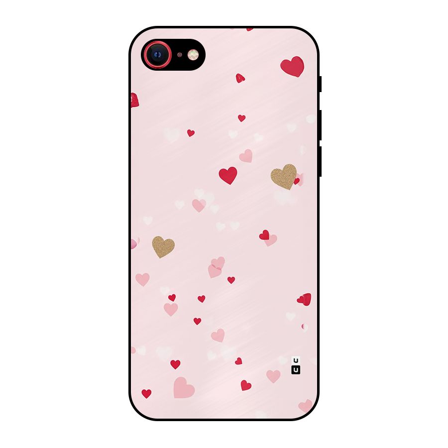 Flying Hearts Metal Back Case for iPhone SE 2022
