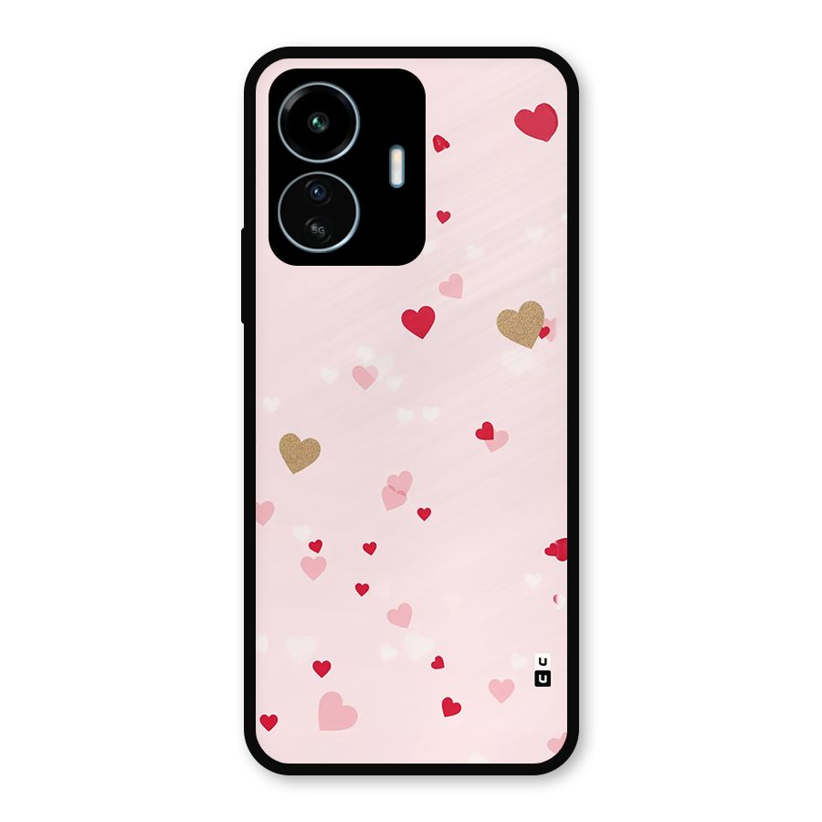 Flying Hearts Metal Back Case for vivo iQOO Z6 Lite 5G
