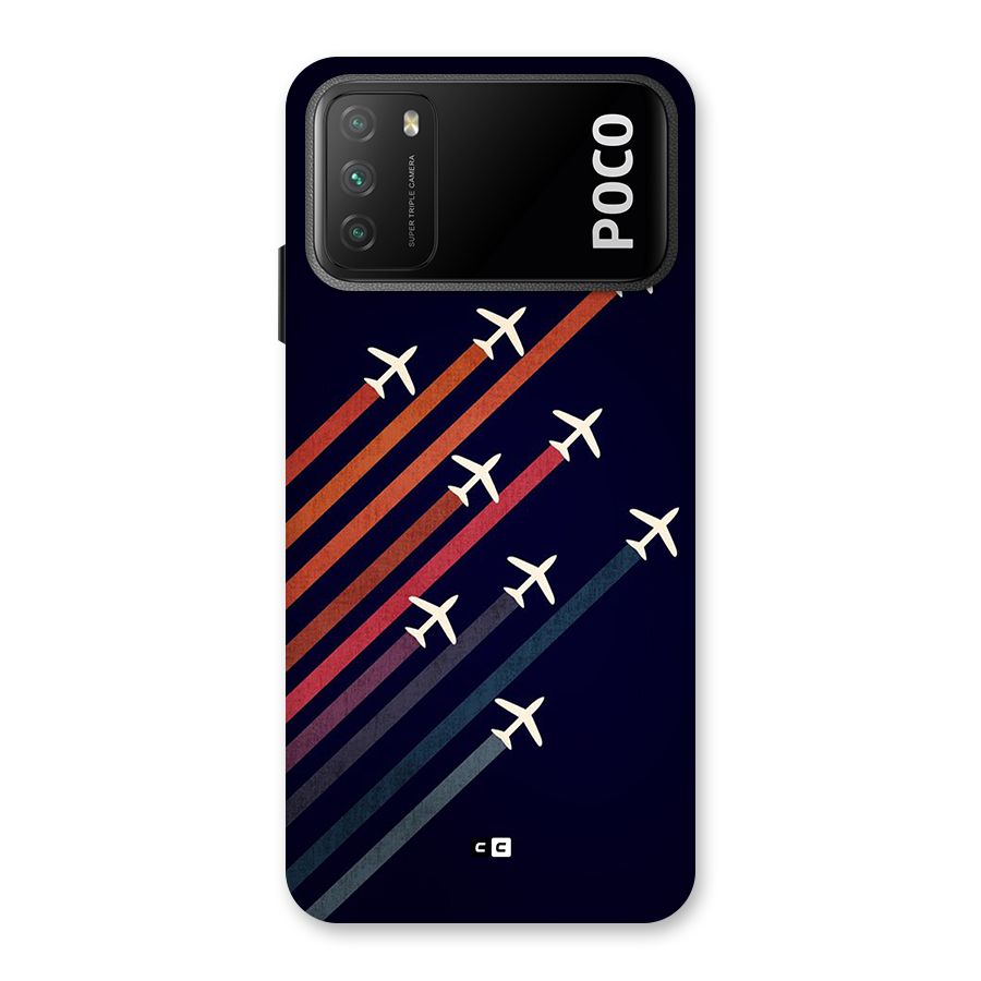 Flying Planes Back Case for Poco M3