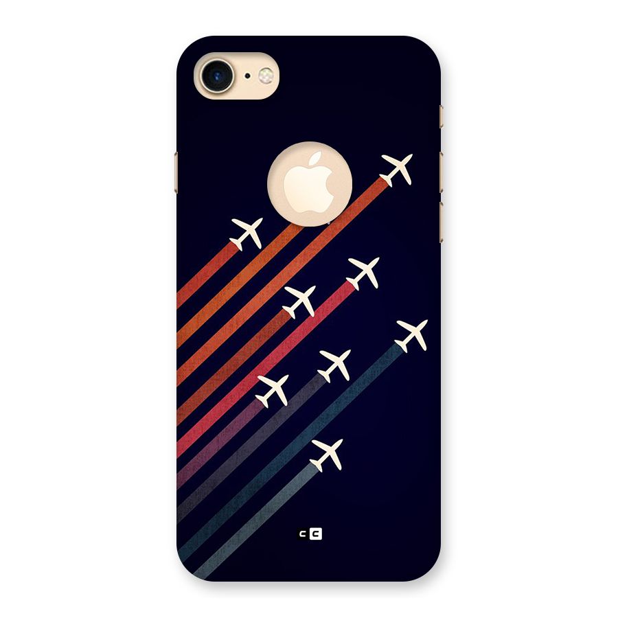 Flying Planes Back Case for iPhone 7 Logo Cut