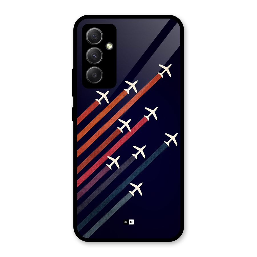 Flying Planes Glass Back Case for Galaxy A34