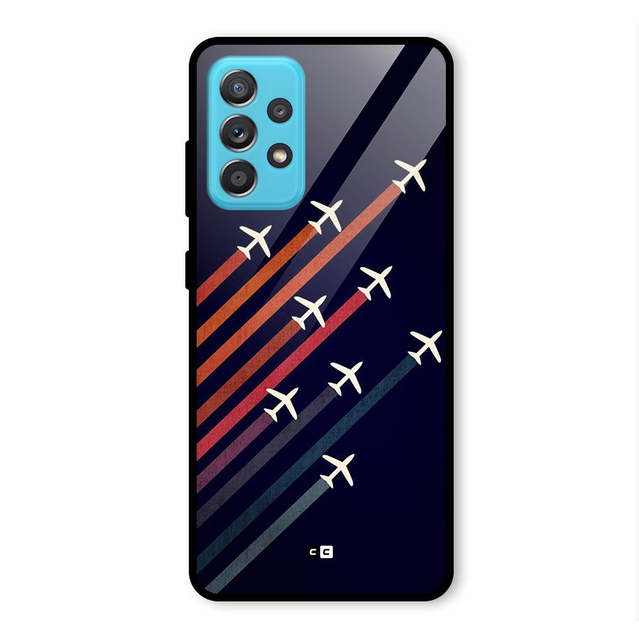 Flying Planes Glass Back Case for Galaxy A52