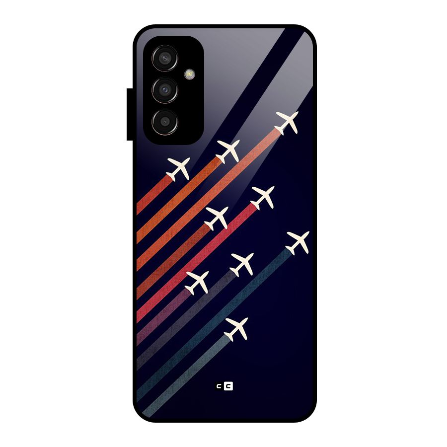 Flying Planes Glass Back Case for Galaxy F13