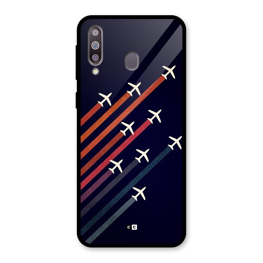 Flying Planes Glass Back Case for Galaxy M30
