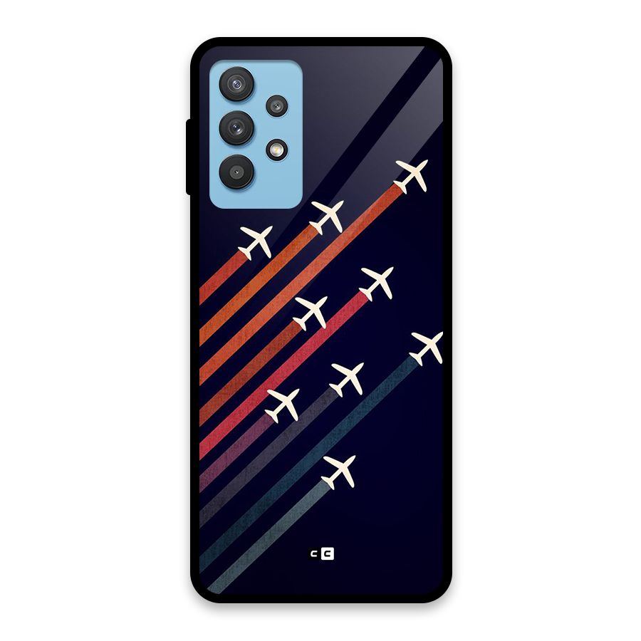 Flying Planes Glass Back Case for Galaxy M32 5G