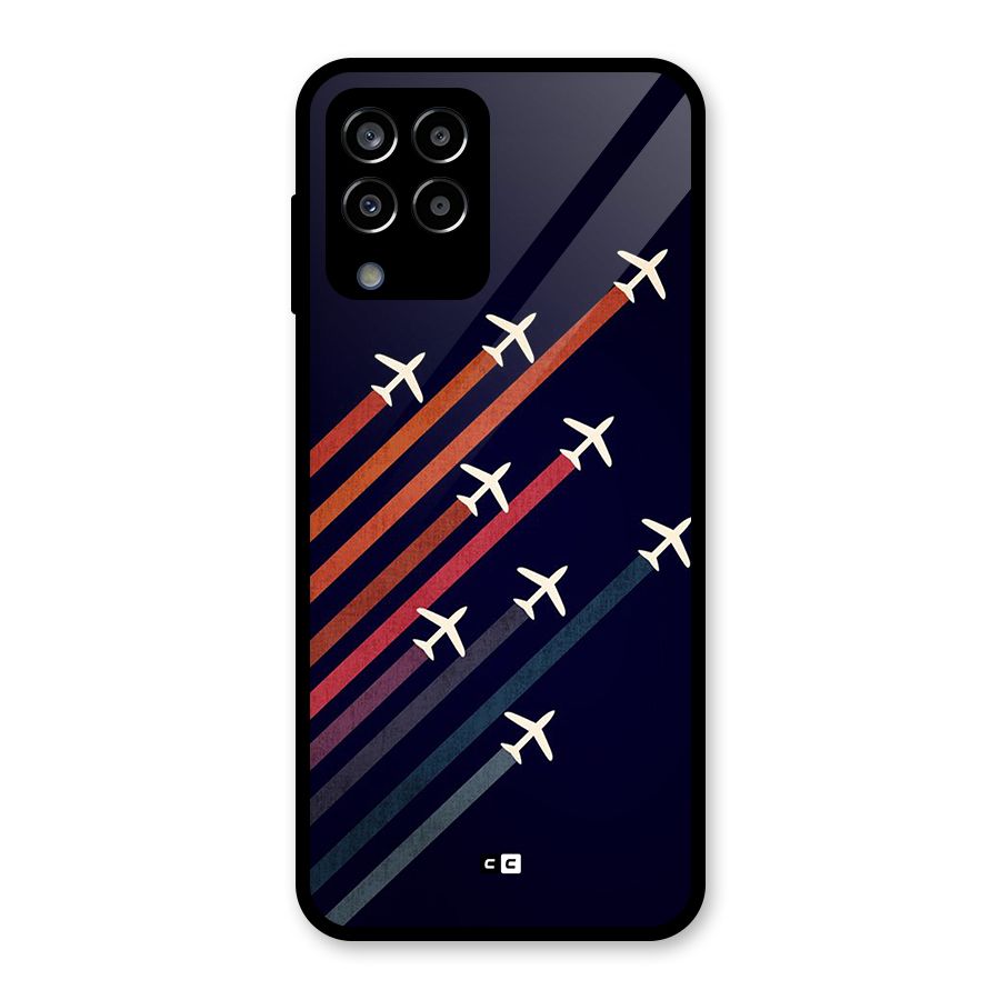 Flying Planes Glass Back Case for Galaxy M33