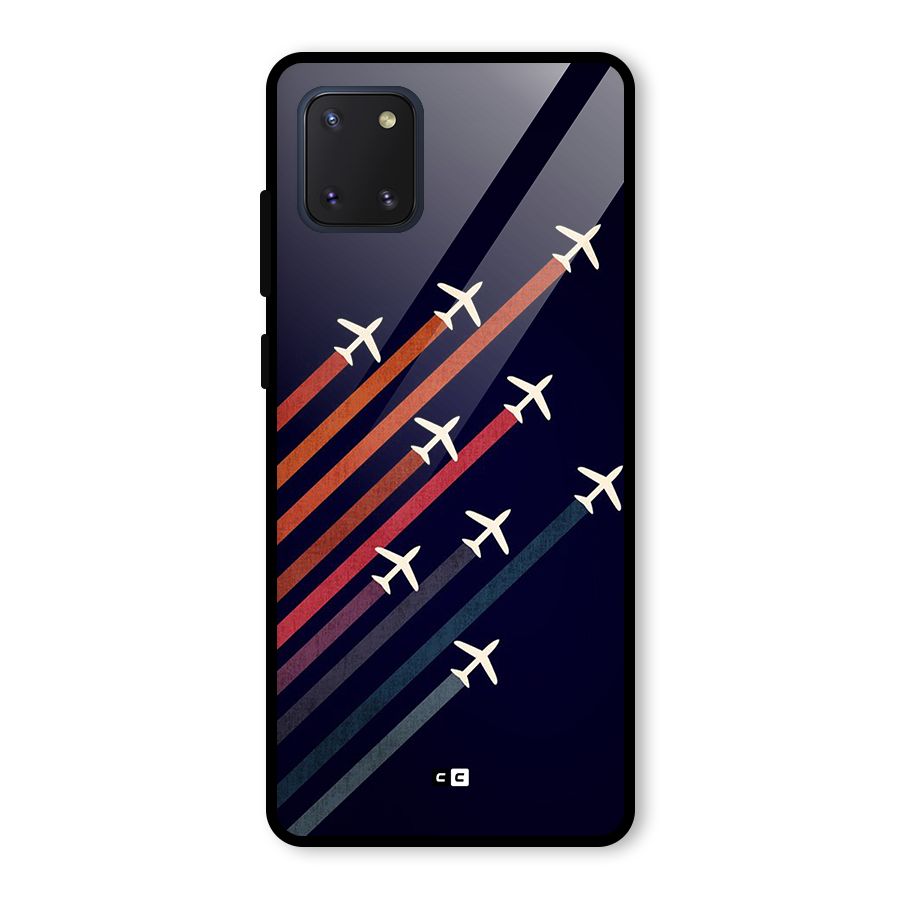 Flying Planes Glass Back Case for Galaxy Note 10 Lite
