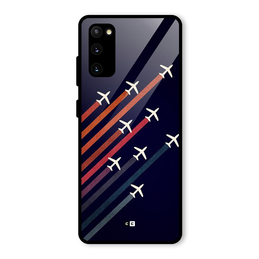 Flying Planes Glass Back Case for Galaxy S20 FE