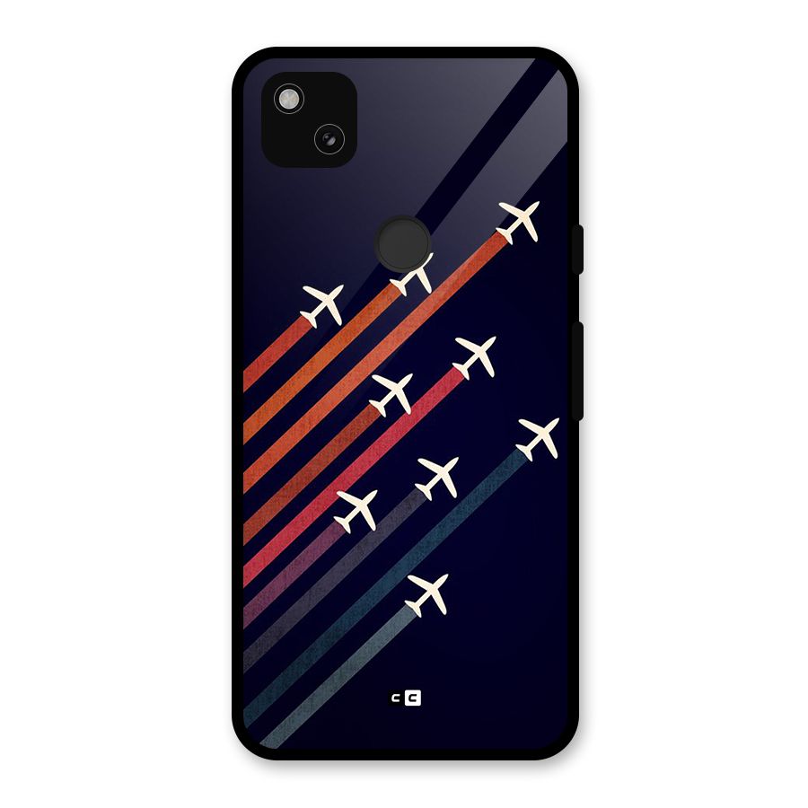 Flying Planes Glass Back Case for Google Pixel 4a