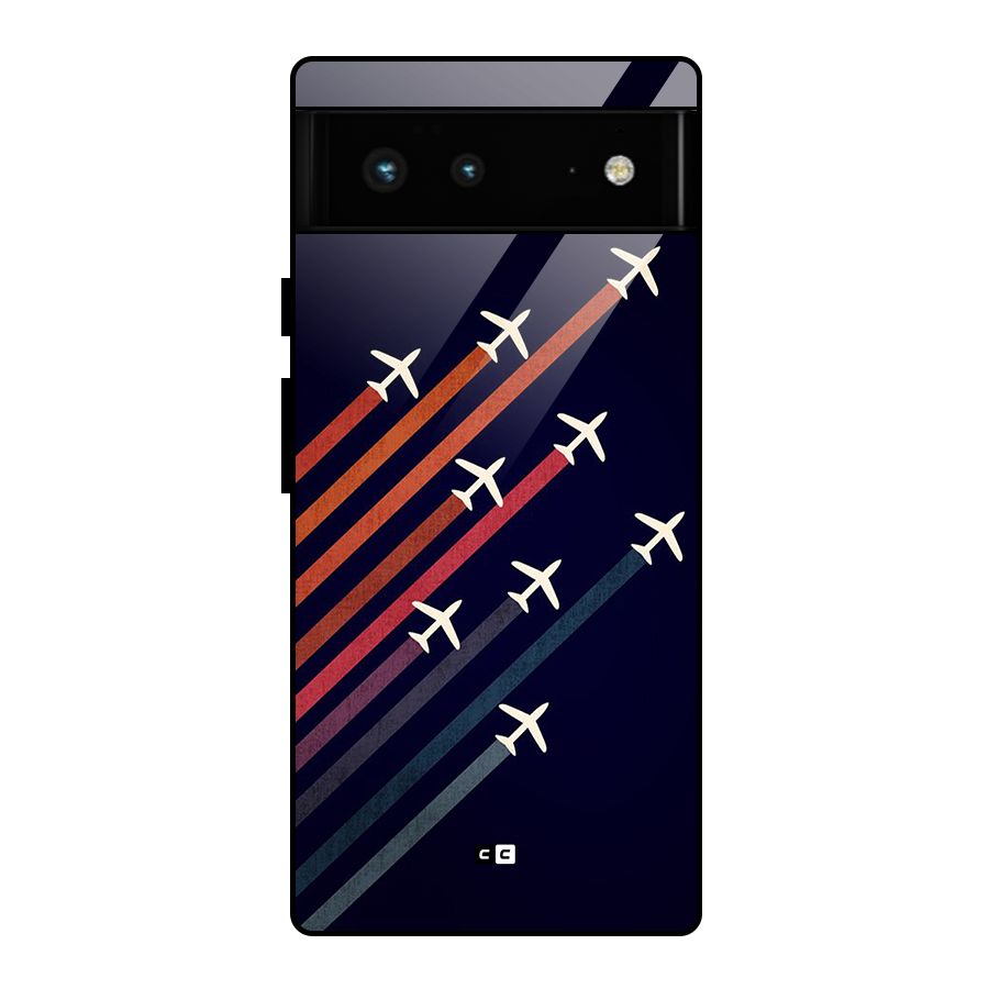Flying Planes Glass Back Case for Google Pixel 6