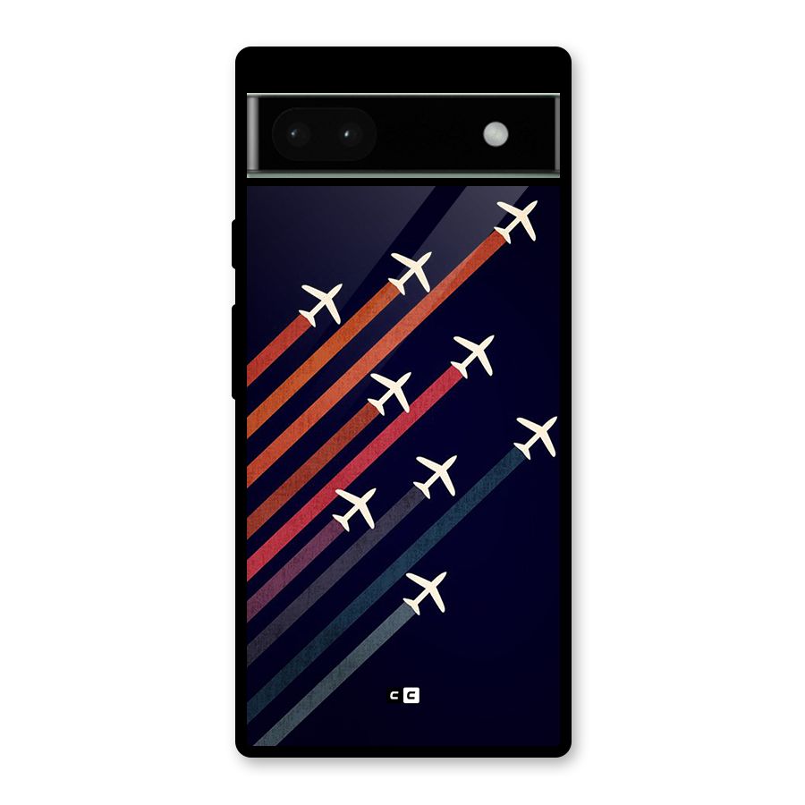 Flying Planes Glass Back Case for Google Pixel 6a