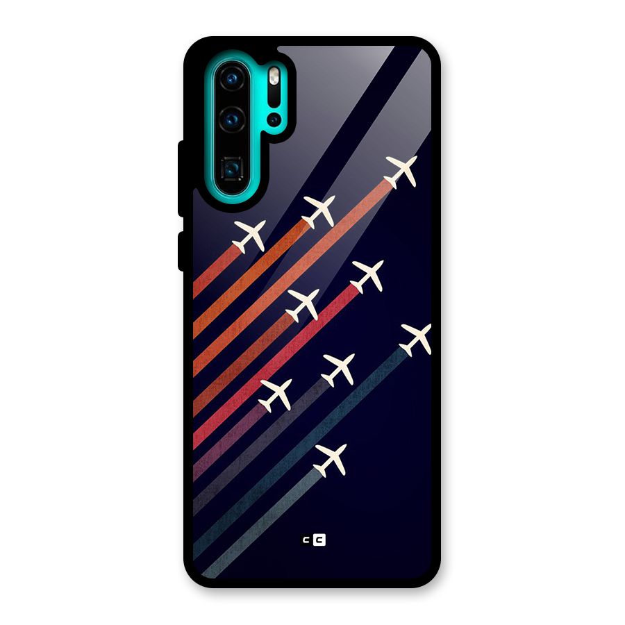 Flying Planes Glass Back Case for Huawei P30 Pro