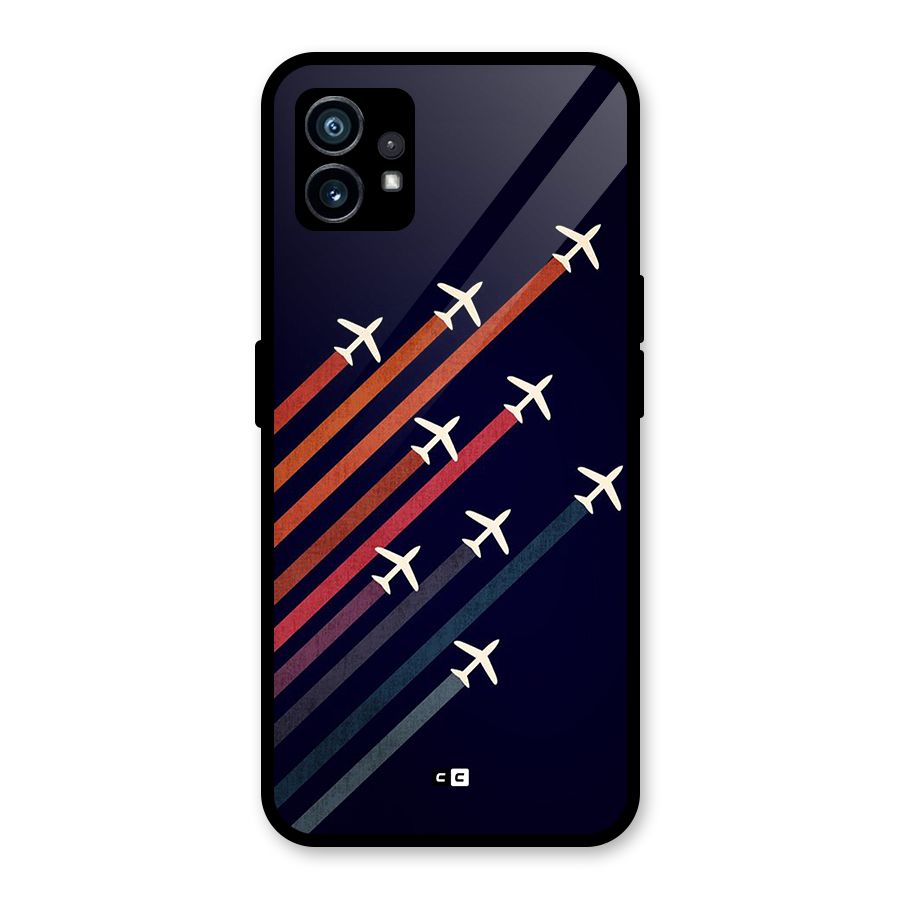Flying Planes Glass Back Case for Nothing Phone 1