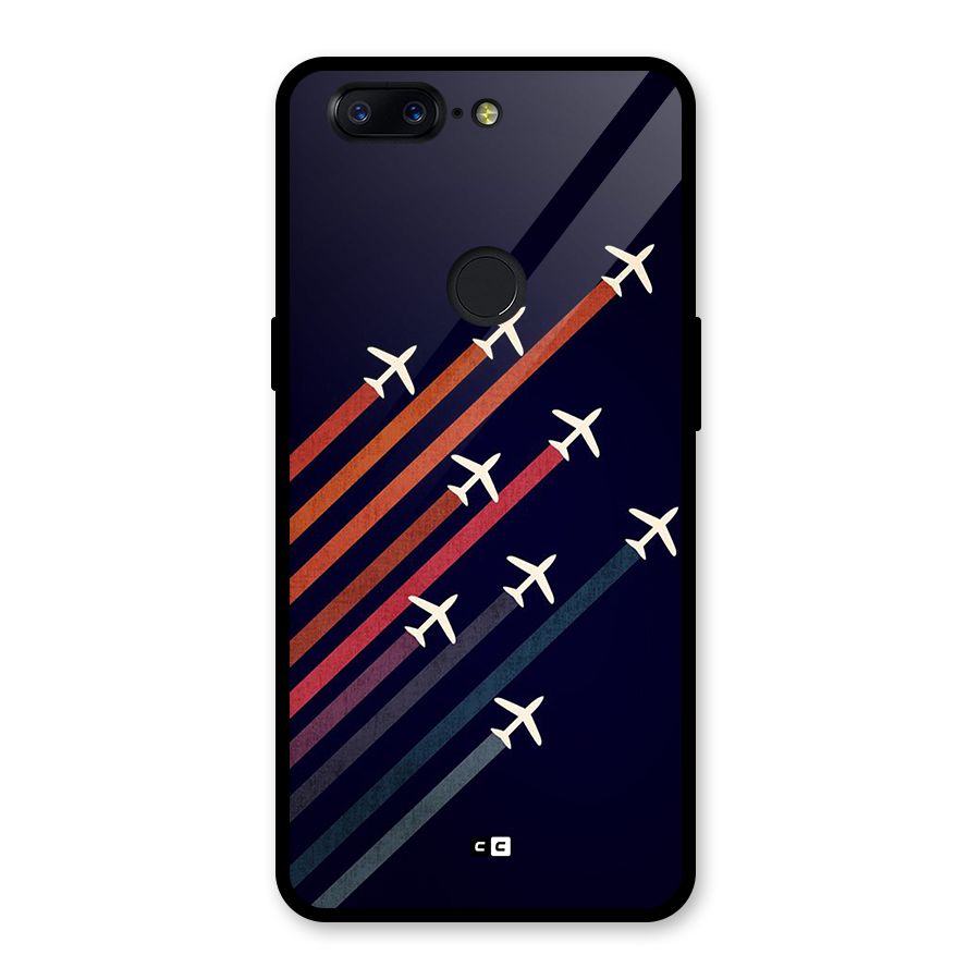 Flying Planes Glass Back Case for OnePlus 5T