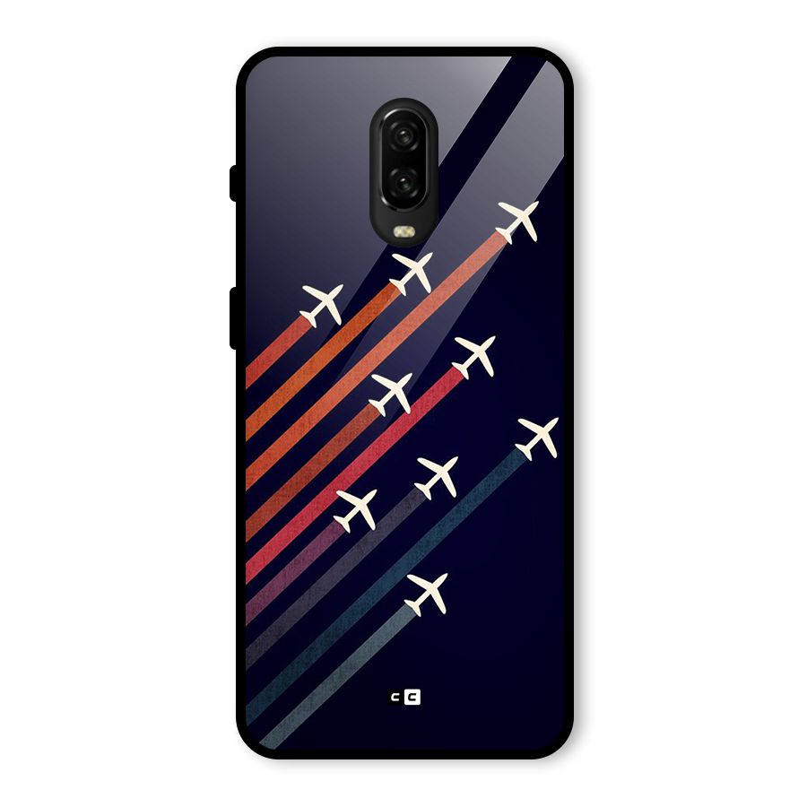 Flying Planes Glass Back Case for OnePlus 6T