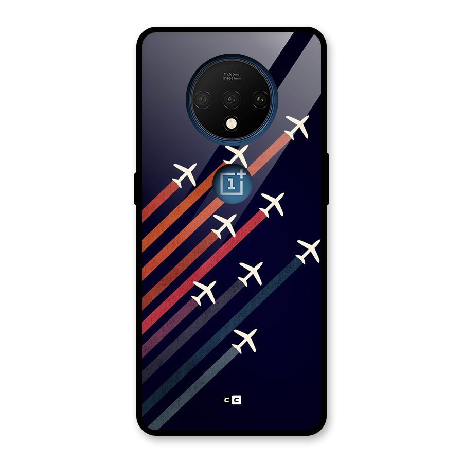 Flying Planes Glass Back Case for OnePlus 7T