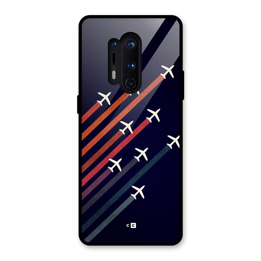 Flying Planes Glass Back Case for OnePlus 8 Pro