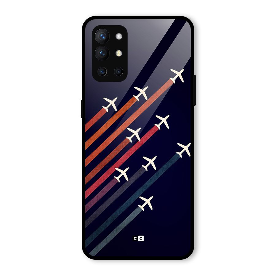 Flying Planes Glass Back Case for OnePlus 9R