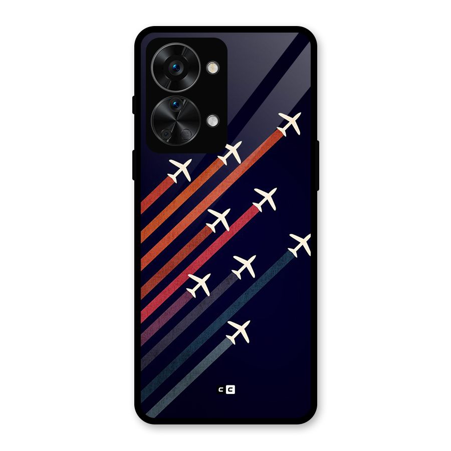 Flying Planes Glass Back Case for OnePlus Nord 2T