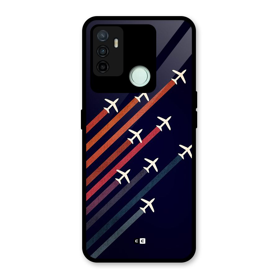 Flying Planes Glass Back Case for Oppo A53