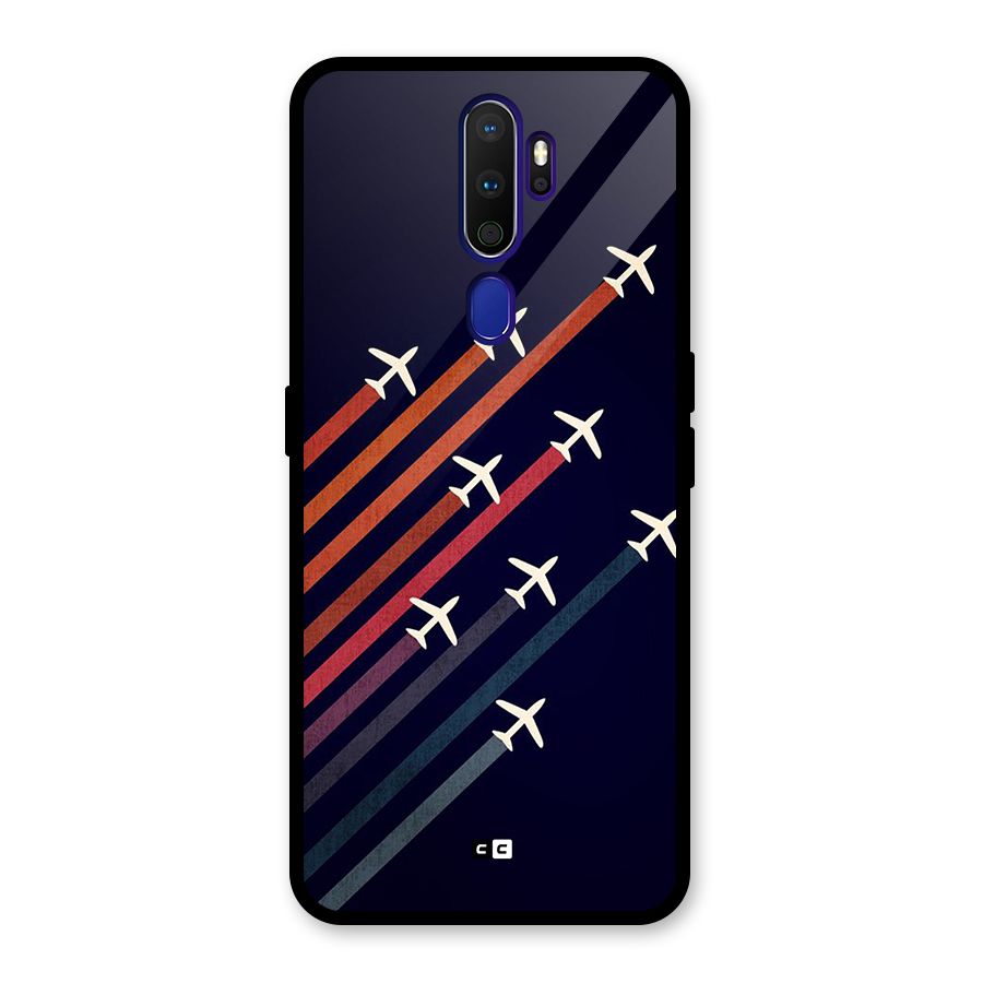 Flying Planes Glass Back Case for Oppo A9 (2020)