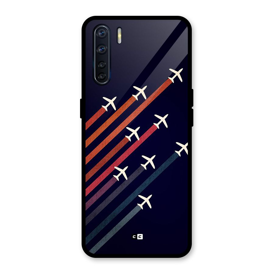 Flying Planes Glass Back Case for Oppo F15