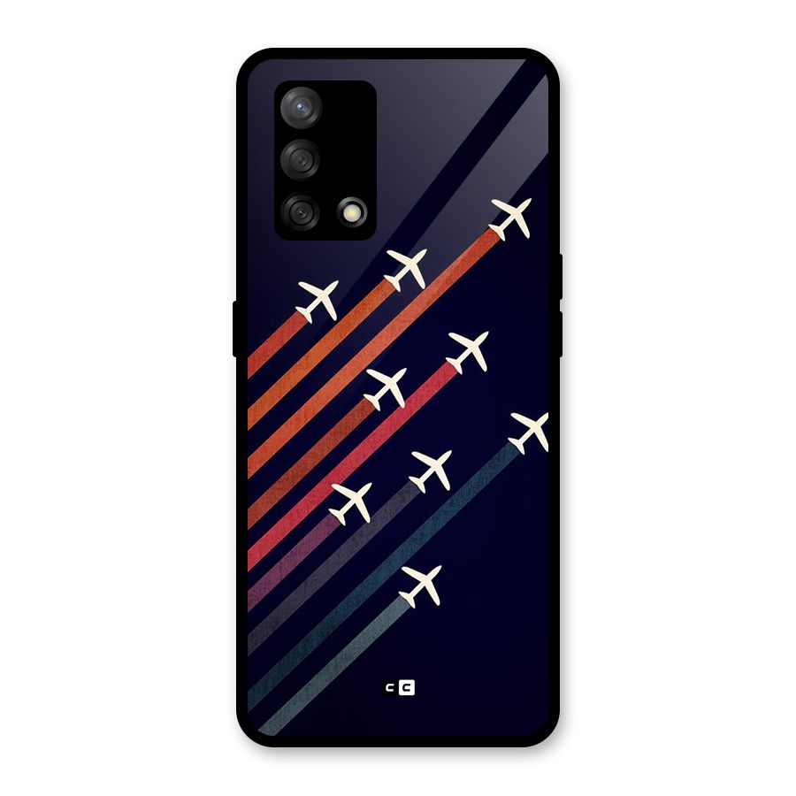 Flying Planes Glass Back Case for Oppo F19s