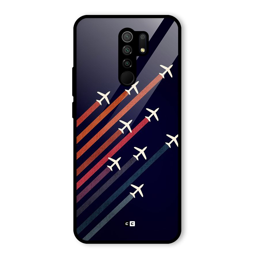 Flying Planes Glass Back Case for Poco M2
