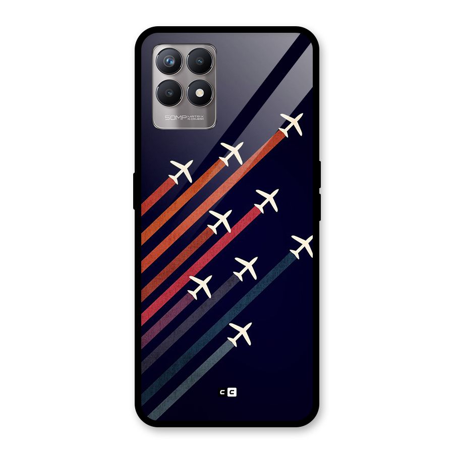 Flying Planes Glass Back Case for Realme 8i