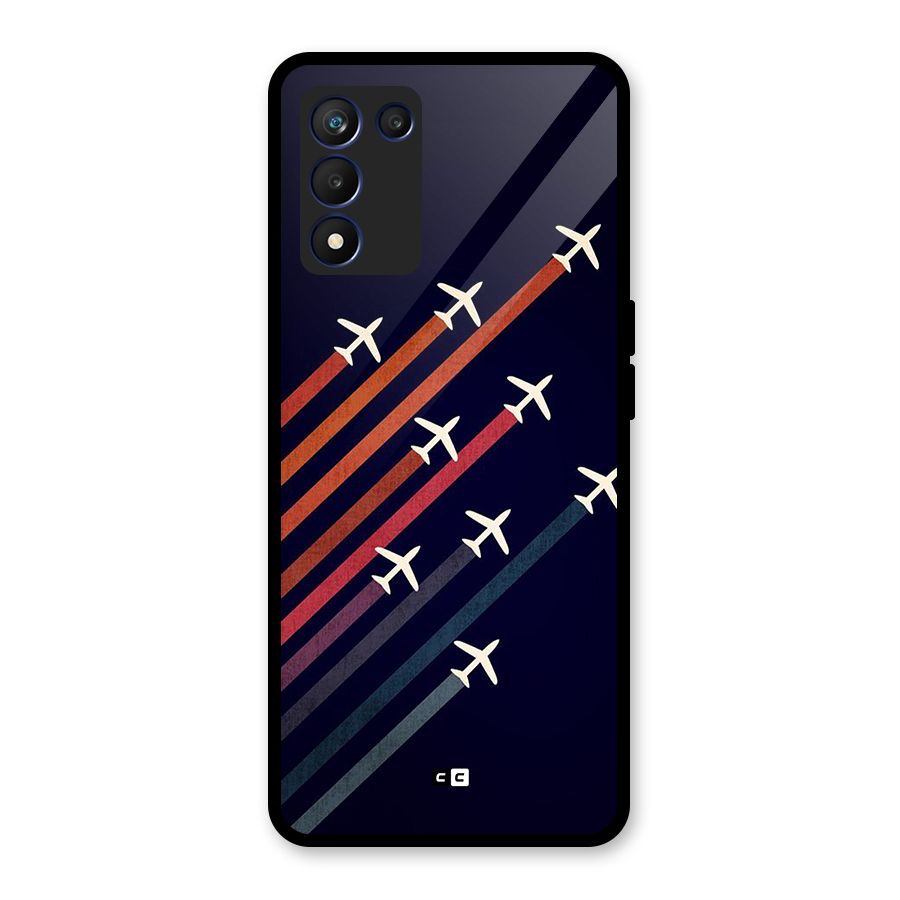 Flying Planes Glass Back Case for Realme 9 5G Speed