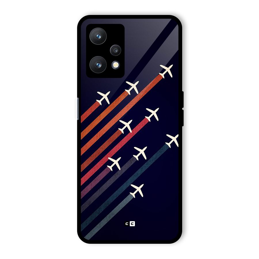 Flying Planes Glass Back Case for Realme 9 Pro 5G